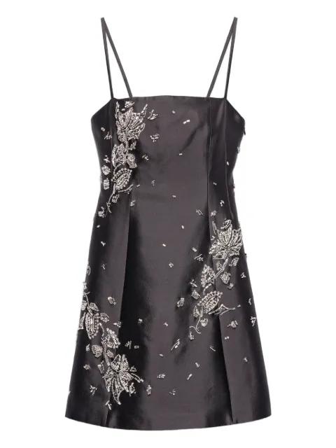 crystal-embellished mini dress by PRADA