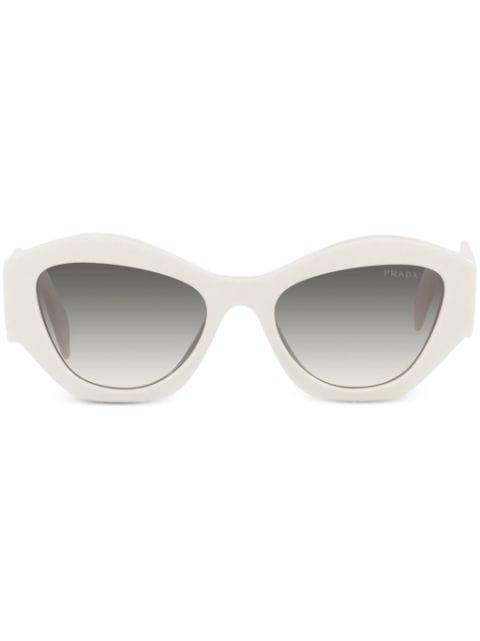 curved cat-eye frame sunglasses by PRADA