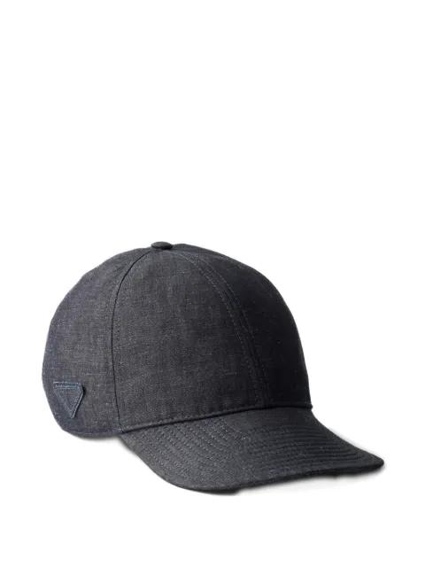 denim baseball cap by PRADA