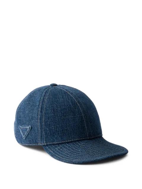 denim baseball cap by PRADA
