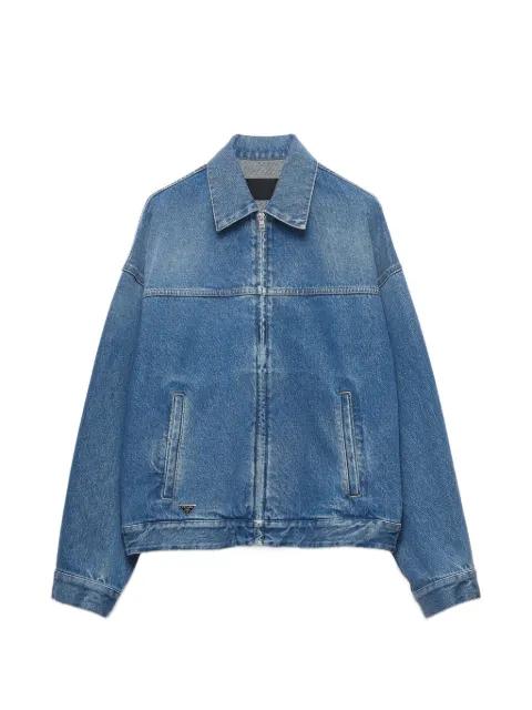 denim blouson jacket by PRADA