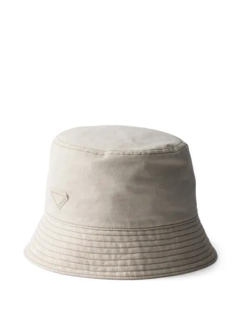 denim bucket hat by PRADA