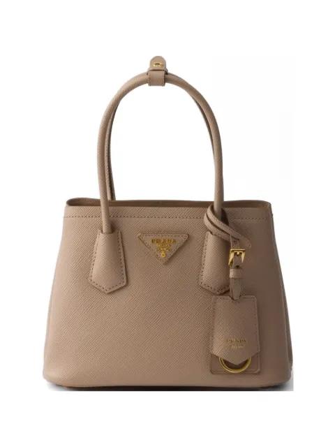 double Saffiano leather mini-bag by PRADA