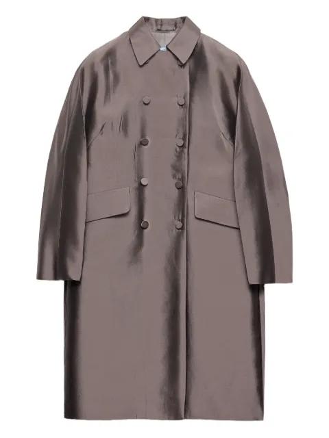 double-breasted coat by PRADA