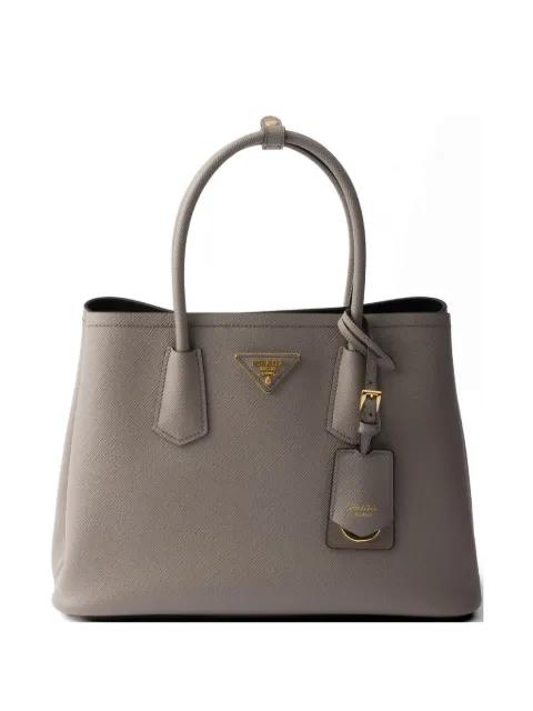 double medium Saffiano leather bag by PRADA
