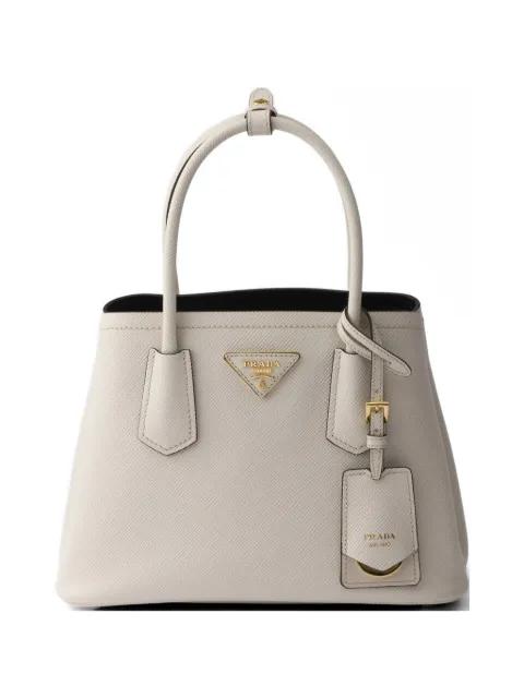 double small Saffiano leather bag by PRADA
