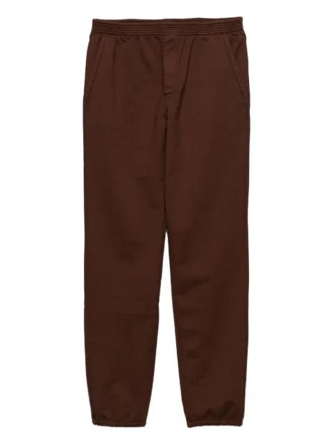 drawstring-hem cotton trousers by PRADA