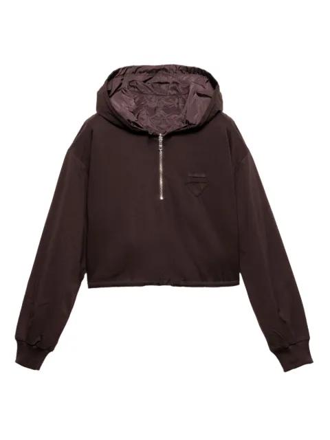 drawstring-hem hoodie by PRADA