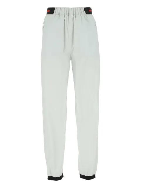 elastic-waistband straight-leg trousers by PRADA
