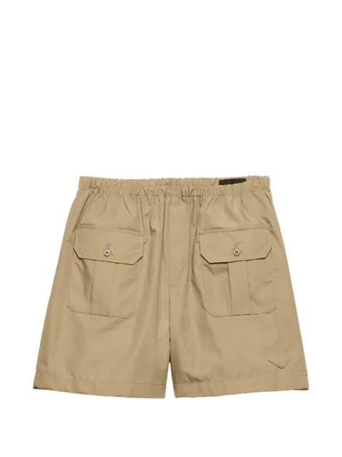 elasticated-waist cargo shorts by PRADA