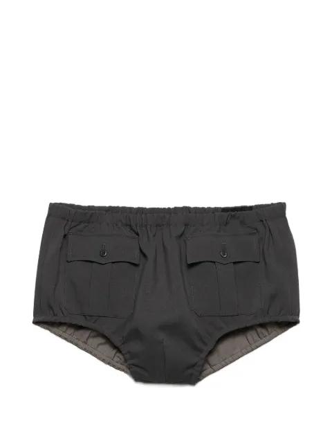 elasticated-waist cargo shorts by PRADA
