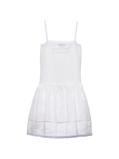 embroidered linen dress by PRADA