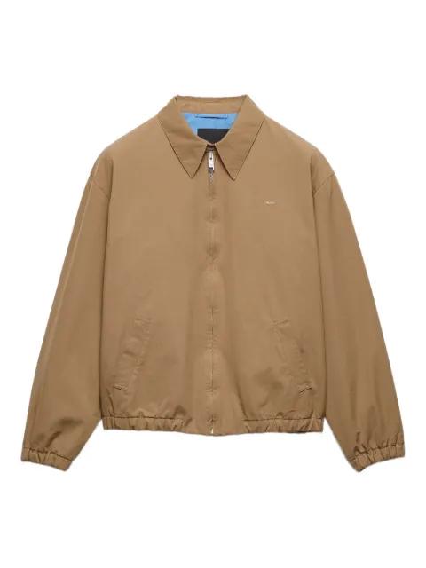 embroidered-logo jacket by PRADA