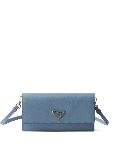enamel triangle logo mini-bag by PRADA