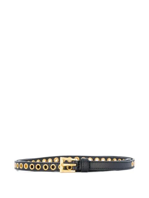 eyelet buckle belt by PRADA