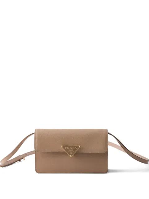 flap-top mini bag by PRADA