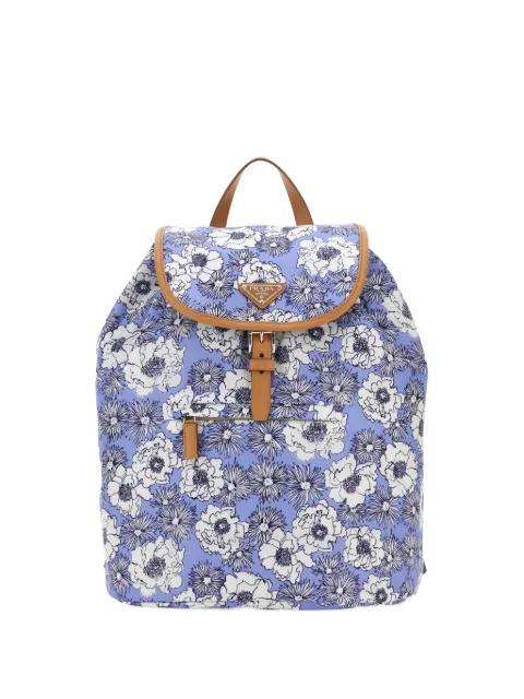 floral-print backpack by PRADA