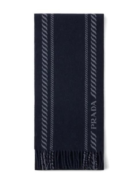 fringe-detail scarf by PRADA