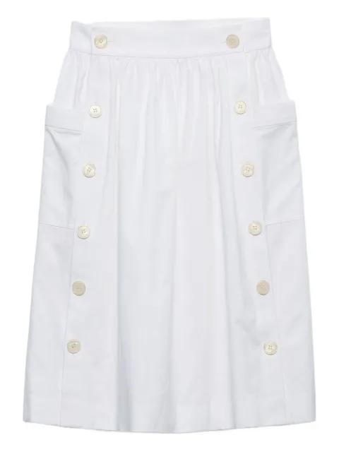 gabardine midi skirt by PRADA