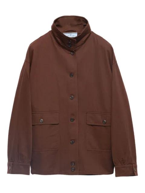 gabardine shirt jacket by PRADA