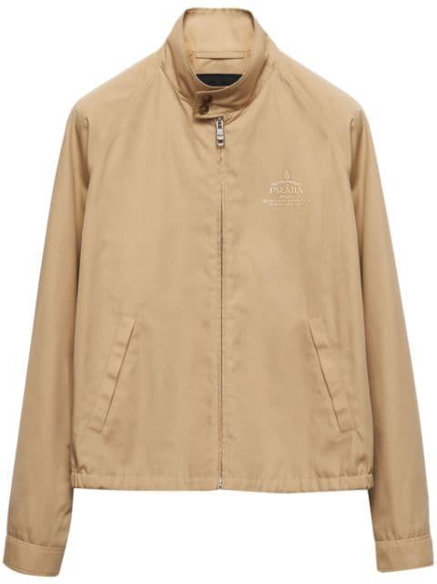 gabardine-weave jacket by PRADA