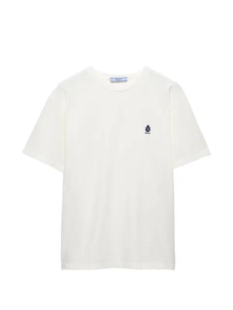 garment-dyed jersey T-shirt by PRADA