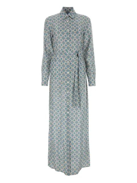 geometric-print shirt dress by PRADA