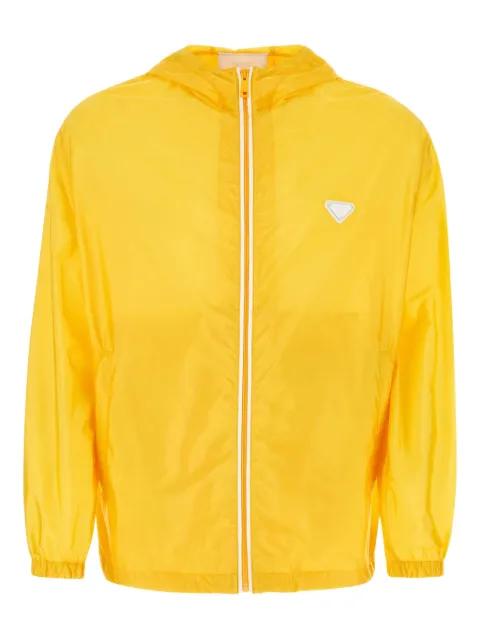 hoodied zip-front jacket by PRADA