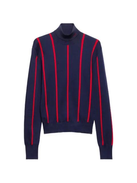 intarsia striped sweater by PRADA