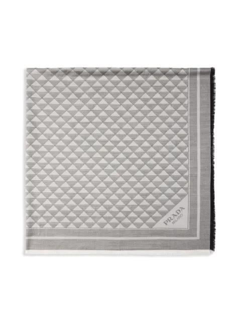 jacquard-logo scarf by PRADA