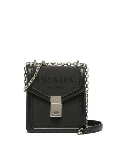 jacquard logo shoulder bag by PRADA