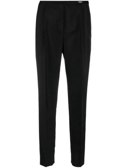 kid-mohair tailored trousers by PRADA