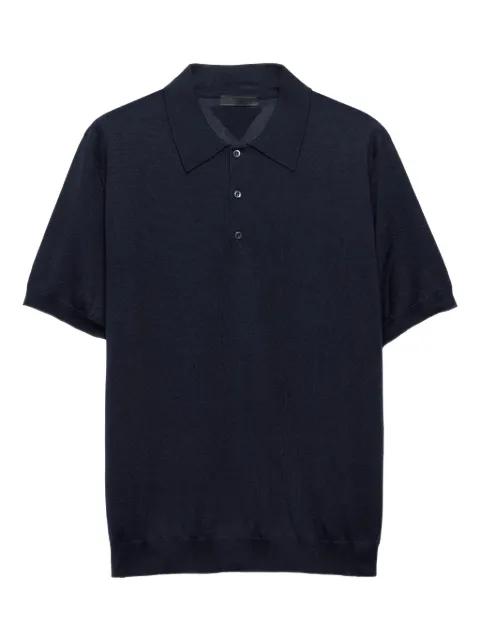 knitted polo shirt by PRADA