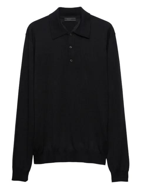 knitted polo shirt by PRADA