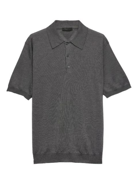 knitted polo shirt by PRADA