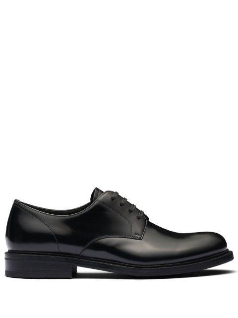 leather Derby shoes by PRADA