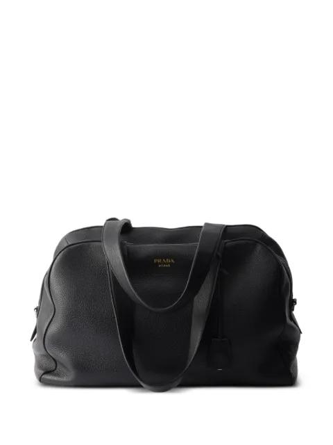 leather duffel bag by PRADA
