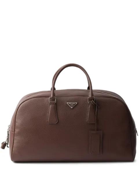 leather duffle bag by PRADA