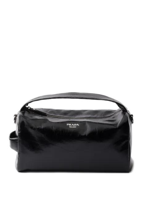 leather messenger mini bag by PRADA