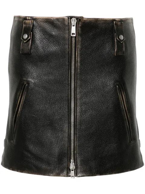 leather mini skirt by PRADA