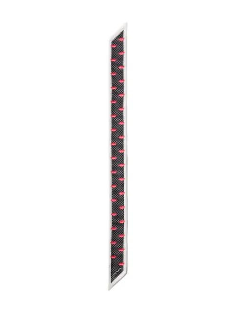 lips-detail polka-dot scarf by PRADA
