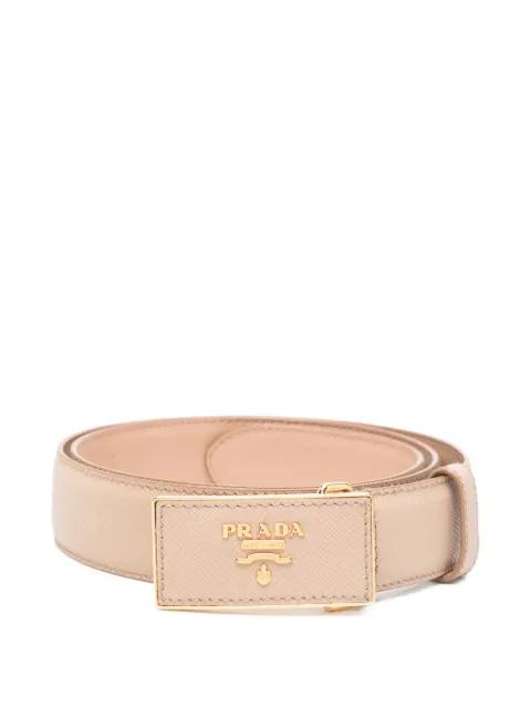 logo-buckle belt by PRADA