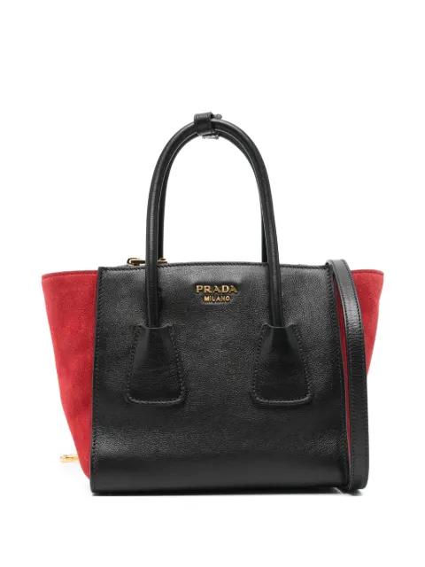 logo-detail tote bag by PRADA