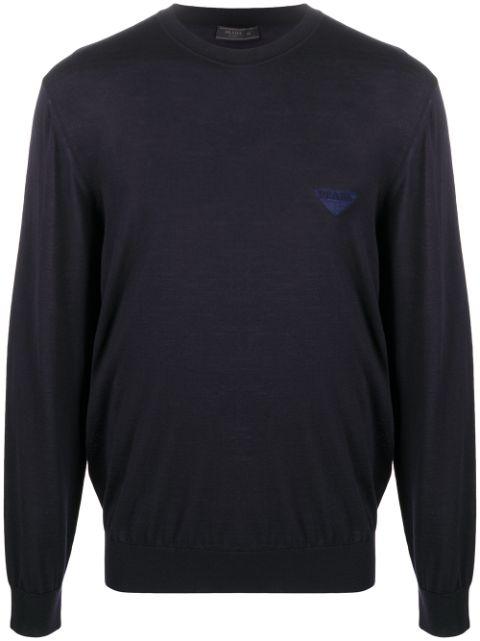 logo knitted jumper by PRADA