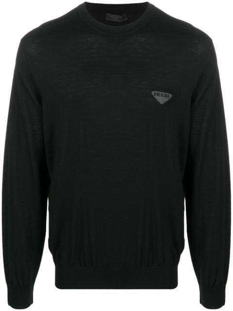 logo knitted jumper by PRADA