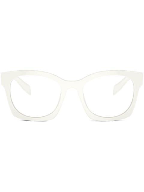 logo-lettering D-frame glasses by PRADA