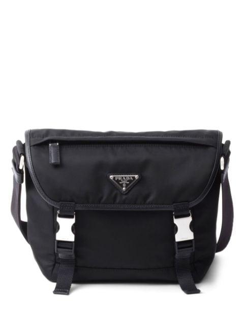 logo-patch shoulder bag by PRADA