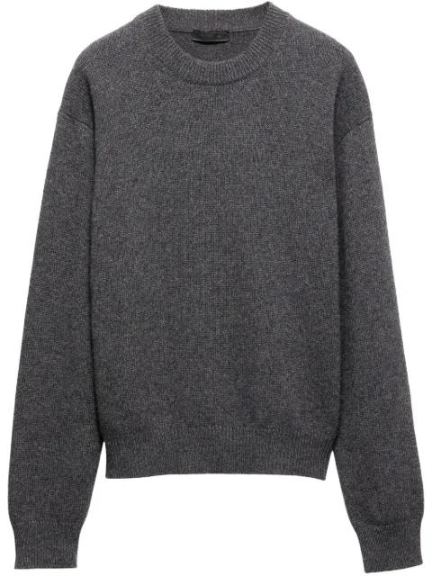 logo-patch sweater by PRADA