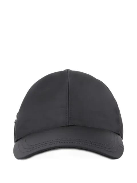 logo-plaque baseball cap by PRADA