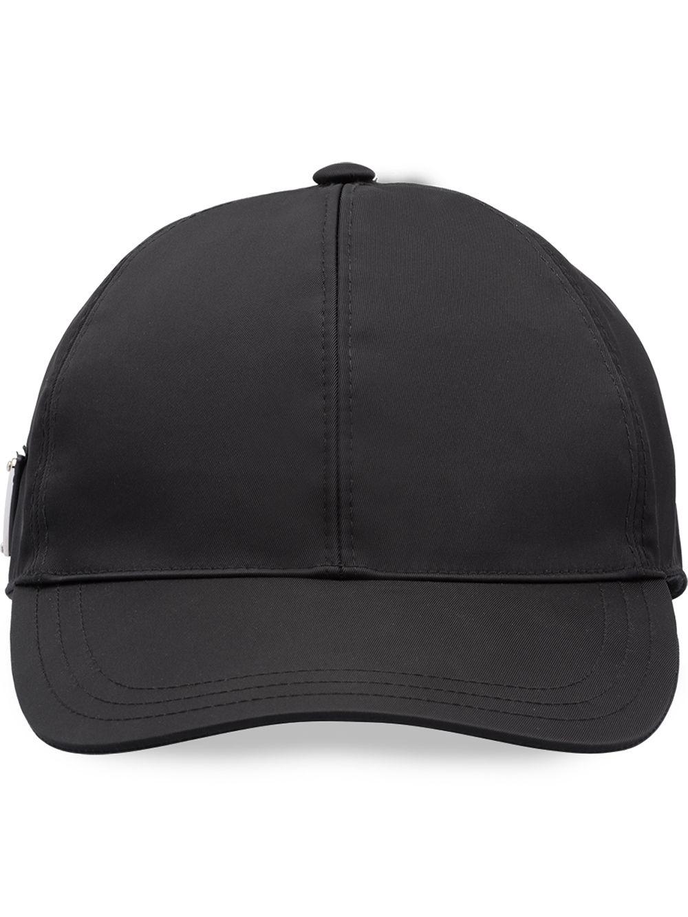 logo-plaque baseball cap by PRADA